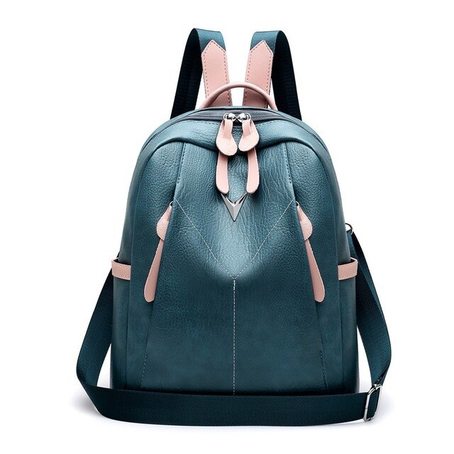 Luxury PU Leather Backpack and Travel Bag-Backpacks-Innovato Design-Blue-Innovato Design