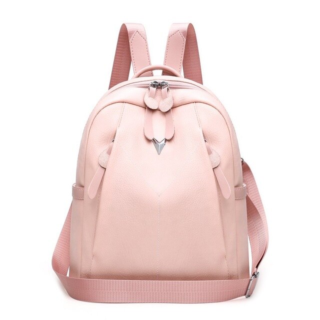 Luxury PU Leather Backpack and Travel Bag-Backpacks-Innovato Design-Pink-Innovato Design