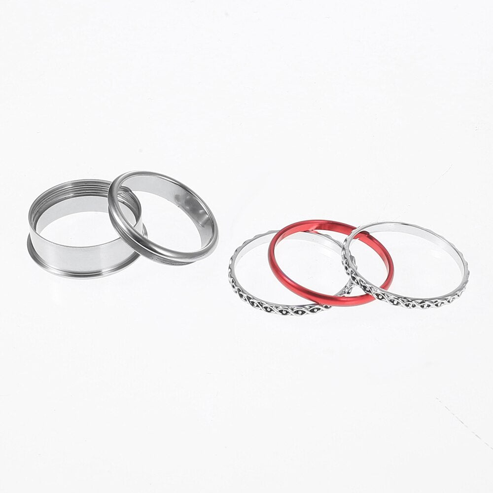 Stainless Steel, Aluminum, and Stackable, Rotatable, and Interchangeable Ring-Rings-Innovato Design-6-Innovato Design