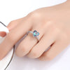 Heart Cubic Zirconia Silver-Plated Steel Fashion Wedding Ring-Rings-Innovato Design-6-Innovato Design