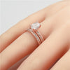 Double Row Cubic Zirconia Fashion Wedding Ring-Rings-Innovato Design-5-Silver-Innovato Design
