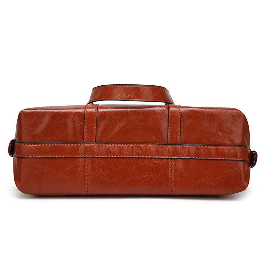 Luxury Designer Large PU Leather Shoulder Bag and Handbag-Handbags-Innovato Design-Burgundy-Innovato Design
