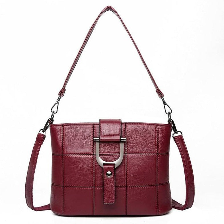 Luxury Designer Casual PU Leather Messenger Bag and Shoulder Bag-Handbags-Innovato Design-Bronze-Innovato Design