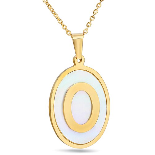 Circular Shell Gold-Plated 316L Stainless Steel Necklace & Earrings Jewelry Set-Jewelry Sets-Innovato Design-Innovato Design