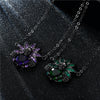 Skull, Crystal and Cubic Zirconia Necklace, Bracelet & Ring Wedding Jewelry Set