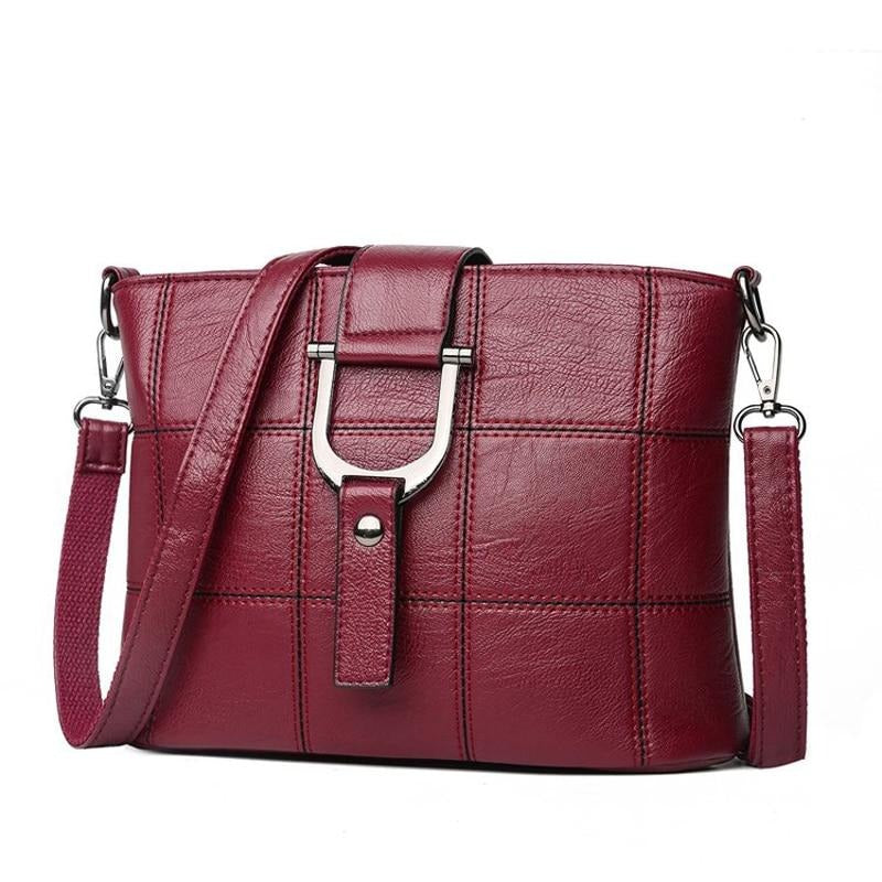 Luxury Designer Casual PU Leather Messenger Bag and Shoulder Bag-Handbags-Innovato Design-Bronze-Innovato Design