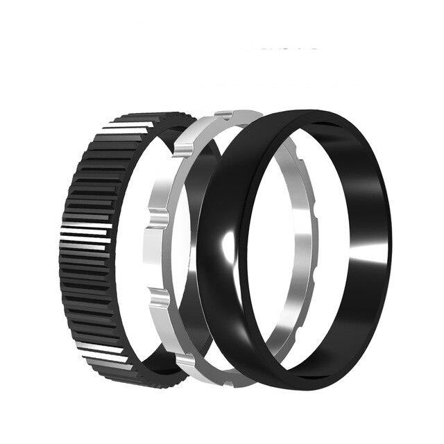 12mm Women Stainless Steel, Aluminum Stackable, Rotatable, and Interchangeable Engagement Band-Rings-Innovato Design-6-Innovato Design