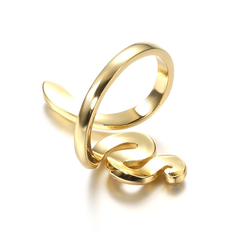 Snake Cubic Zirconia Stainless Steel Adjustable Fashion Ring-Rings-Innovato Design-Innovato Design