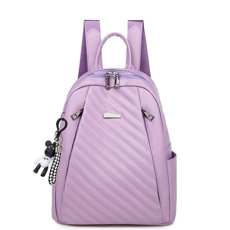 Luxury Designer Multifunction Soft PU Leather School Bag and Travel Bag-Backpacks-Innovato Design-Purple-Innovato Design