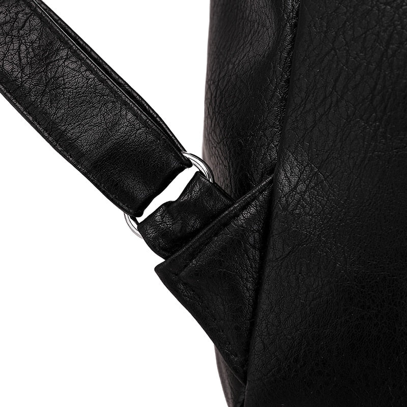 Large Capacity Leisure Soft Leather Spring Travel Bag-Backpacks-Innovato Design-Blue-Innovato Design