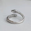 Double Head Snake Stainless Steel Adjustable Open Ring-Rings-Innovato Design-Innovato Design