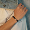 Custom Engrave Birthstone Stainless Steel Braided Bracelet-Bracelets-Innovato Design-Red-Innovato Design