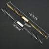 Custom Engrave Link Chain Stainless Steel Personalized Bracelet-Bracelets-Innovato Design-Gold-7.68in-Innovato Design