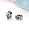 Cubic Zirconia Inlay Stainless Steel Vintage Clip Earrings-Earrings-Innovato Design-White-Innovato Design