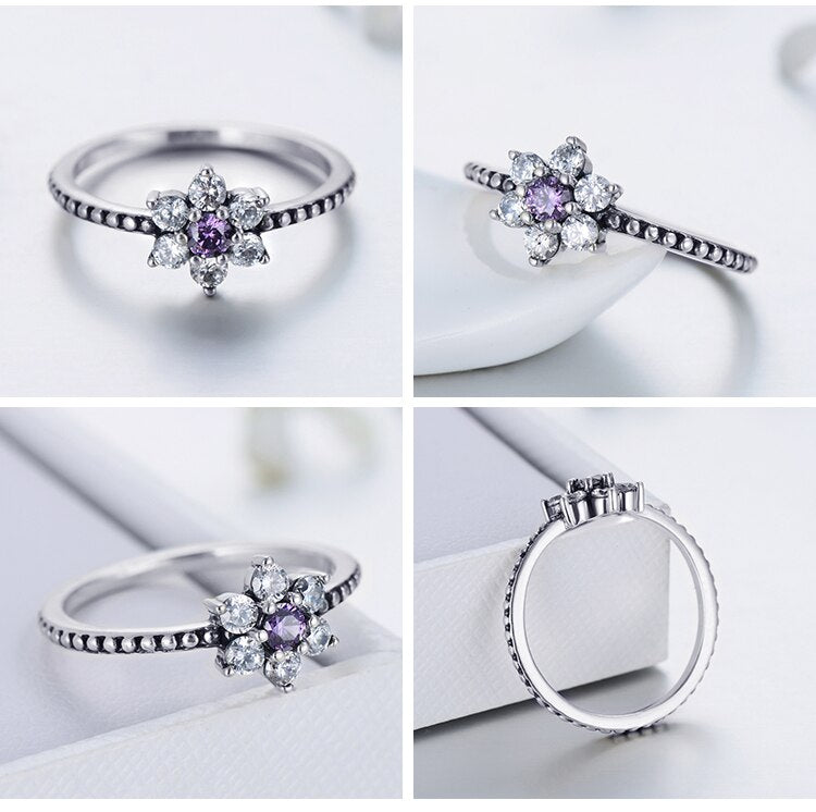 Crystal 925 Sterling Silver Necklace, Stud Earrings & Ring Fashion Wedding Jewelry Set-Jewelry Sets-Innovato Design-6-Innovato Design