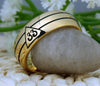 8mm Golden Domed 33rd Degree Masonic Tungsten Carbide Wedding Ring-Rings-Innovato Design-4-Innovato Design