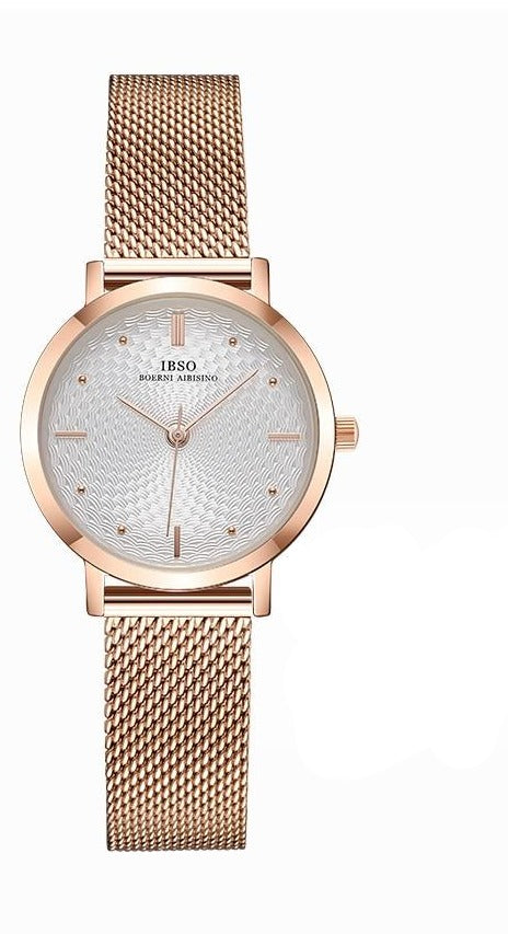 Women Water-Resistant Shock-Resistant Quartz Watch and Crystal Bracelet Jewelry Set-Jewelry Sets-Innovato Design-California-Innovato Design