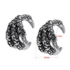 3 Pairs Cartilage Wrap Stainless Steel Punk Rock Clip Earrings