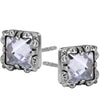3 Pairs Square Cubic Zirconia Stainless Steel Fashion Stud Earrings Set-Earrings-Innovato Design-Innovato Design