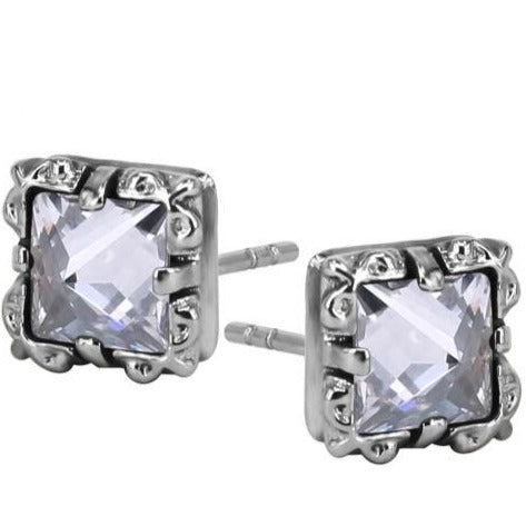 3 Pairs Square Cubic Zirconia Stainless Steel Fashion Stud Earrings Set-Earrings-Innovato Design-Innovato Design