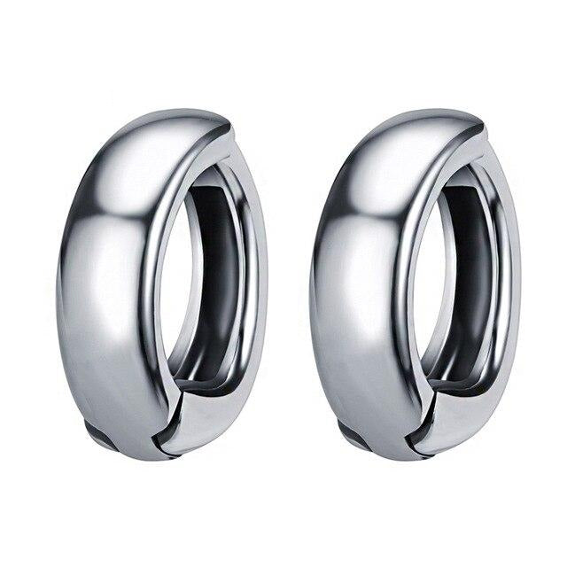 3 Pairs Gothic Small Ear Rounds Stainless Steel Vintage Punk Rock Hoop Earrings-Earrings-Innovato Design-Innovato Design