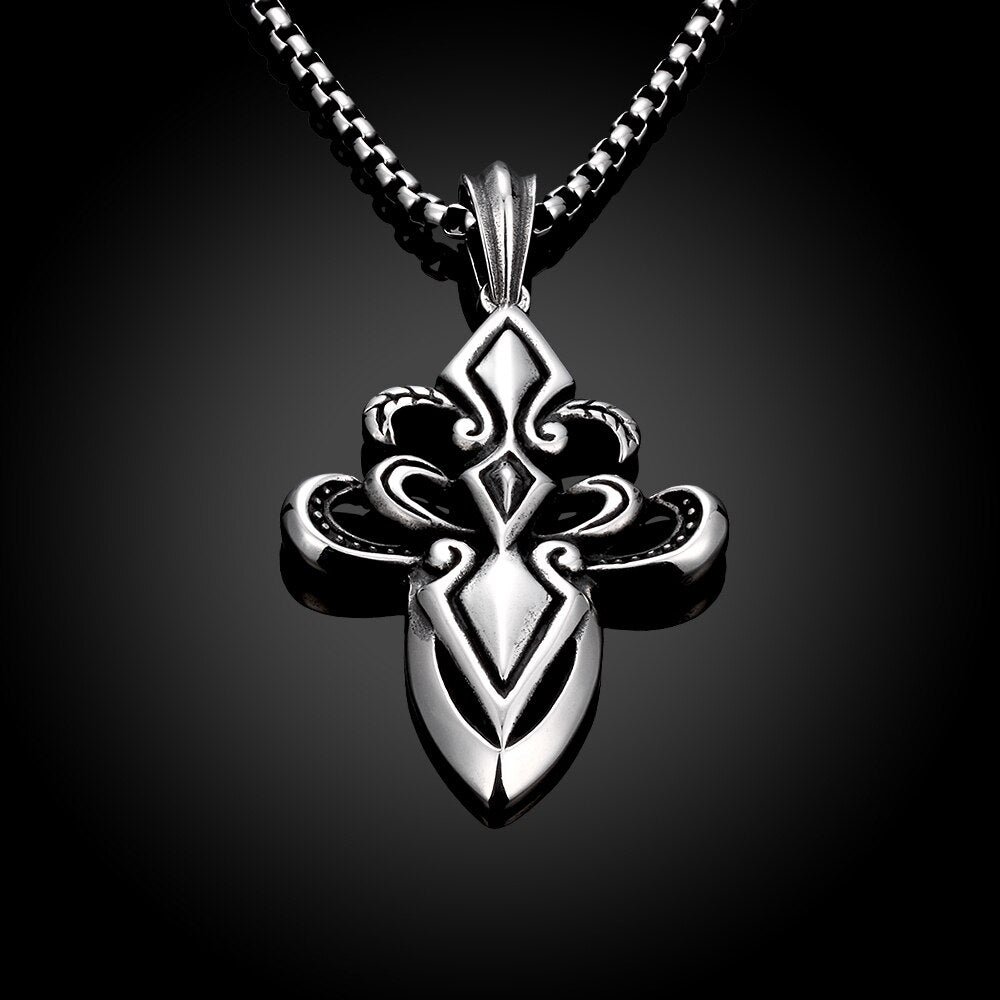 Retro Art Unique Design Stainless Steel Pendant Necklace-Necklaces-Innovato Design-Innovato Design