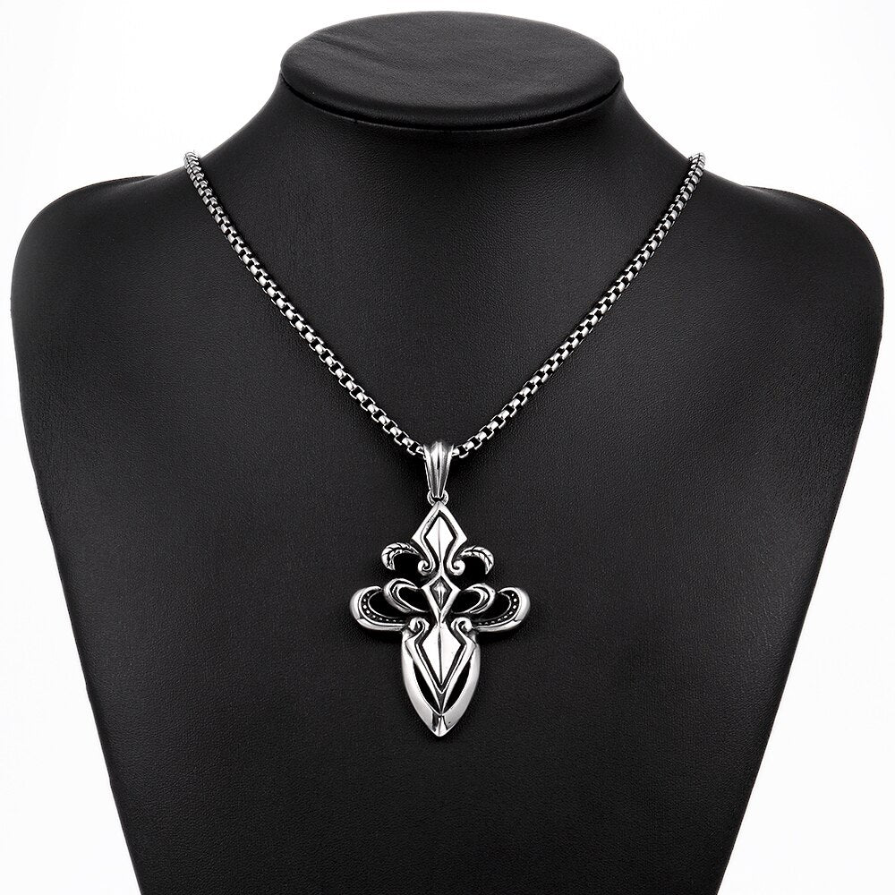 Retro Art Unique Design Stainless Steel Pendant Necklace-Necklaces-Innovato Design-Innovato Design