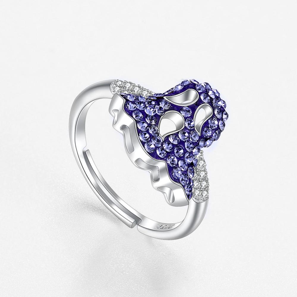 Crystal Ghost 925 Sterling Silver Adjustable Retro Ring-Rings-Innovato Design-Innovato Design