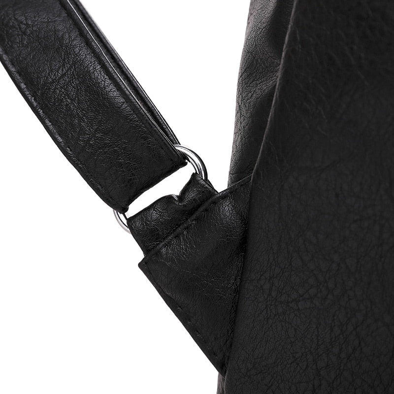 Multifunction PU Leather School Bag, Travel Bag and Backpack-Backpacks-Innovato Design-Red-Innovato Design