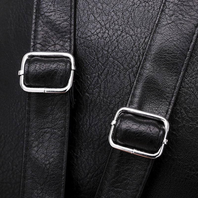 Multifunction PU Leather School Bag, Travel Bag and Backpack-Backpacks-Innovato Design-Red-Innovato Design