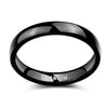 4mm Polished and Domed Titanium Fashion Wedding Ring-Rings-Innovato Design-Gold-5-Innovato Design