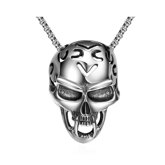 Skull Stainless Steel Fashion Necklace-Necklaces-Innovato Design-Innovato Design