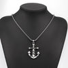 Silver Anchor 316L Stainless Steel Vintage Punk Pendant Necklace