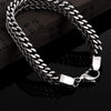 Double Layer Link Chain Stainless Steel Fashion Hip-Hop Bracelet
