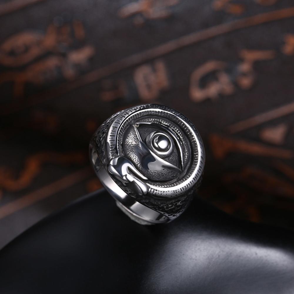 Cool Devil's Eye Design Stainless Steel Fashion Punk Ring-Rings-Innovato Design-9-Innovato Design