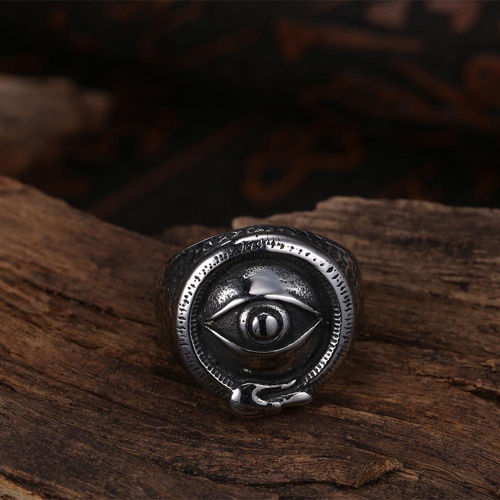 Cool Devil's Eye Design Stainless Steel Fashion Punk Ring-Rings-Innovato Design-9-Innovato Design