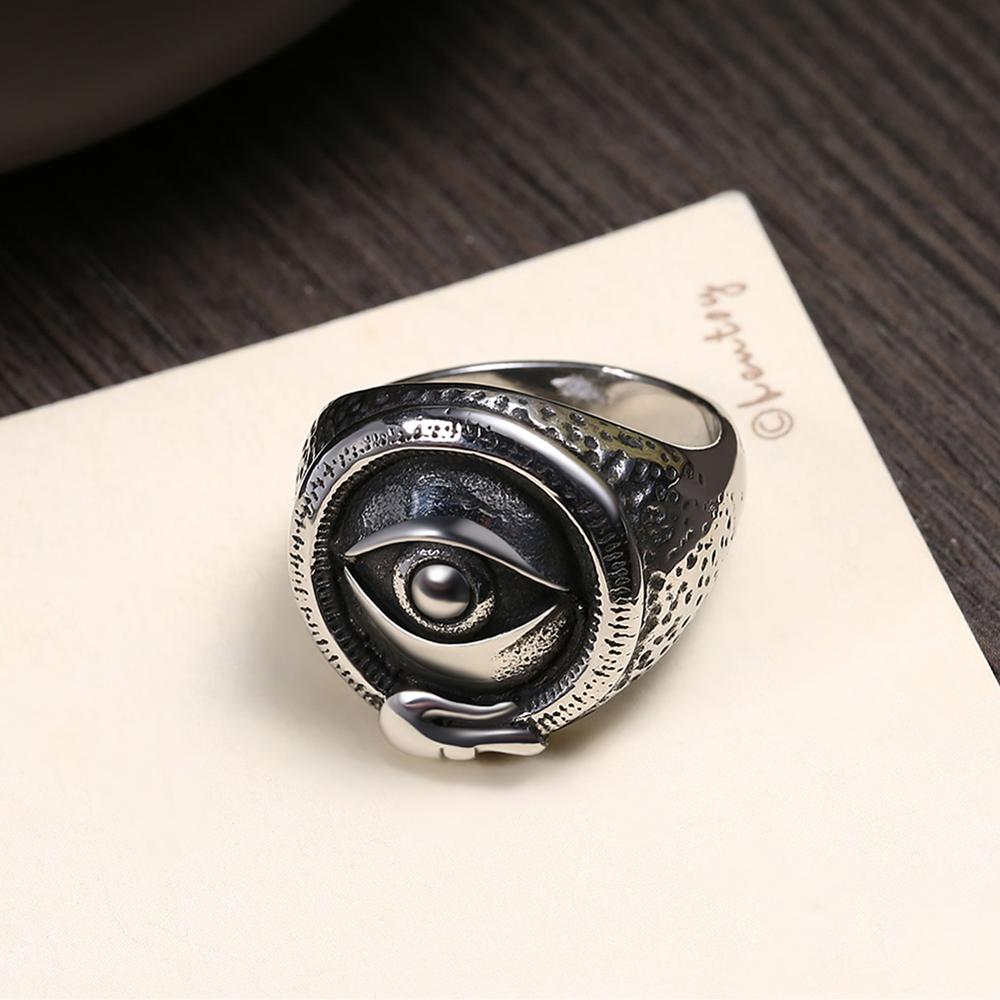 Cool Devil's Eye Design Stainless Steel Fashion Punk Ring-Rings-Innovato Design-9-Innovato Design
