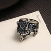 Creative Wolf Head Stainless Steel Classic Fashion Punk Ring-Rings-Innovato Design-8-Innovato Design