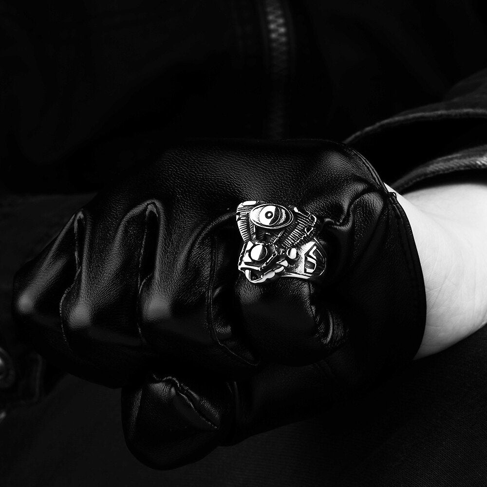 Gothic Evil Eye 316L Stainless Steel Vintage Fashion Punk Ring-Rings-Innovato Design-8-Innovato Design