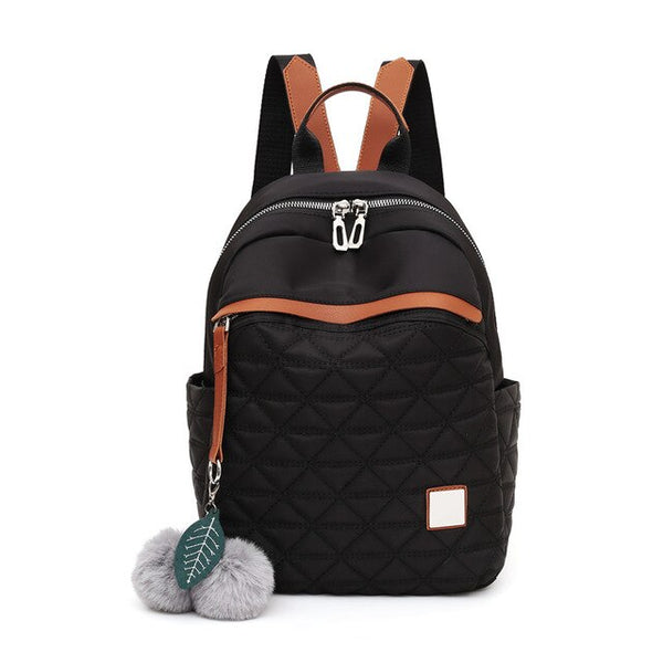 Luxury Designer Hairball Oxford School Bag and Backpack-Backpacks-Innovato Design-Black-Innovato Design