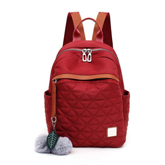 Luxury Designer Hairball Oxford School Bag and Backpack-Backpacks-Innovato Design-Red-Innovato Design