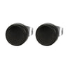 Gothic Wood Punk Rock Stud Earrings-Earrings-Innovato Design-Black-8MM-Innovato Design