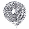 Cubic Zirconia Clasp Cuban Chain Link Hip-Hop Necklace-Necklaces-Innovato Design-Silver-18inch-Innovato Design