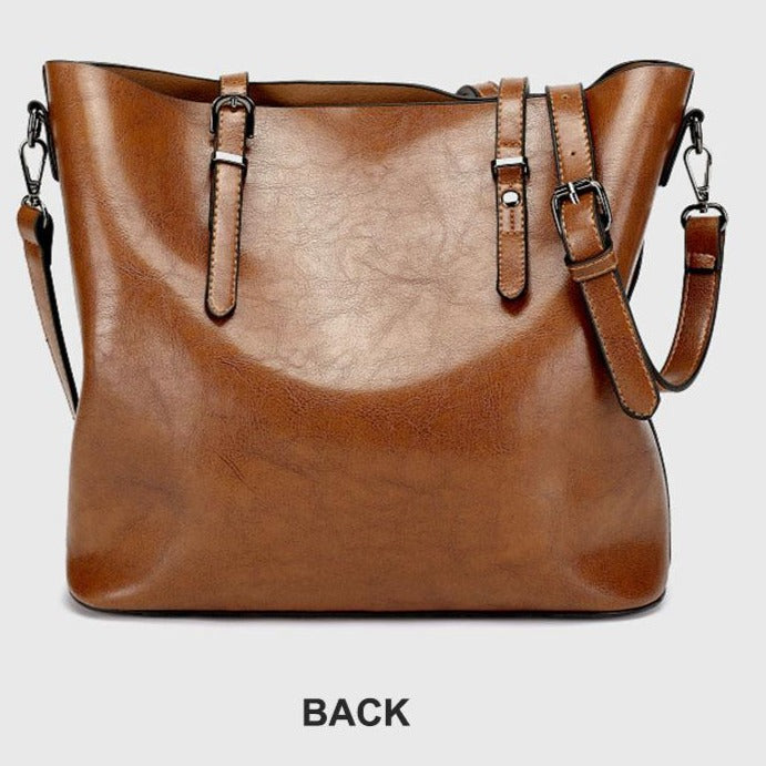 Luxury Designer Vintage Soft Leather Shoulder Bag, Crossbody Bag and Handbag-Handbags-Innovato Design-Dark Red-Innovato Design