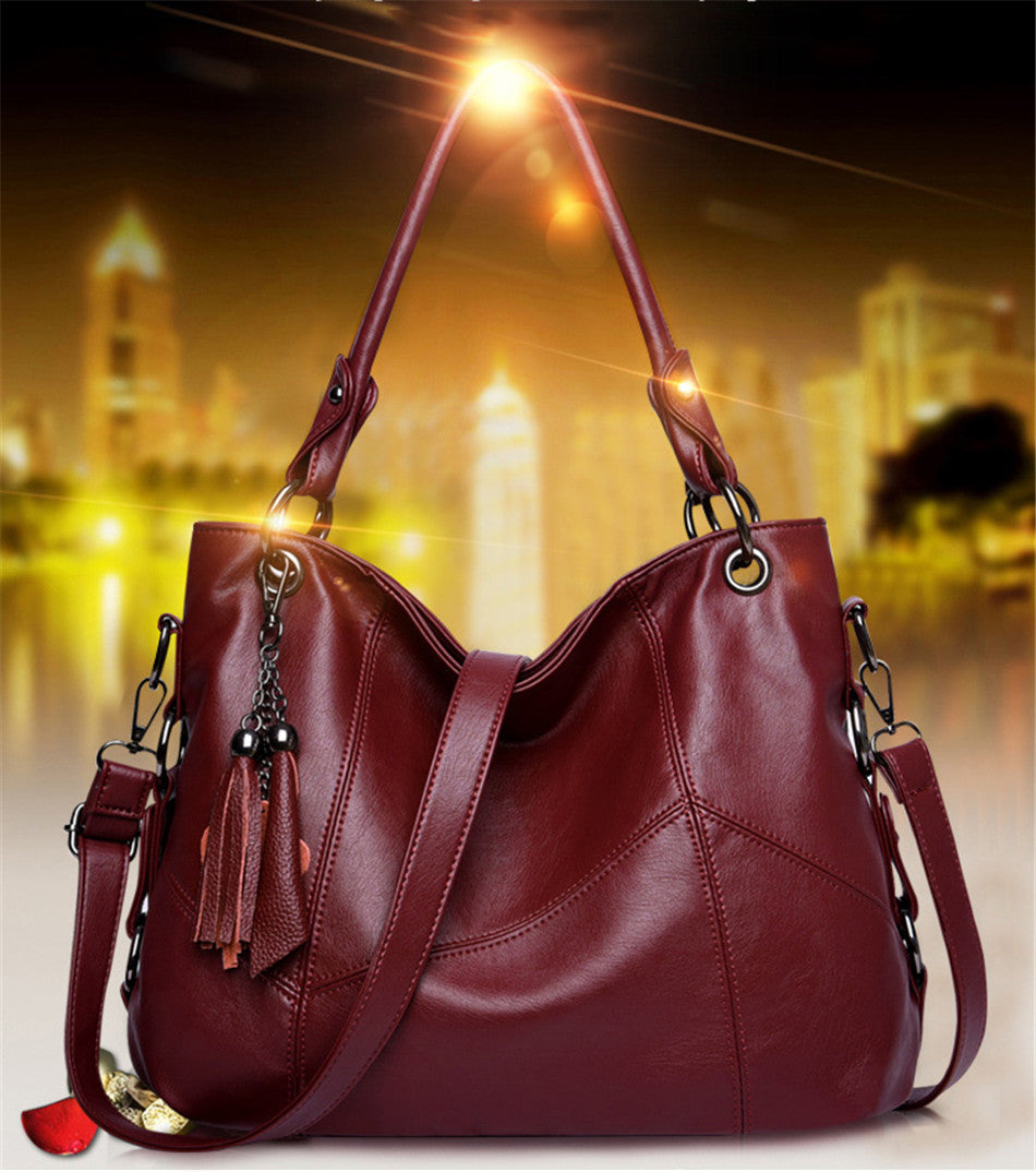 Design Bag Luxury Designer Tassel Leather Crossbody Bag, Tote Bag and Handbag ...