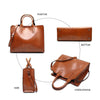 Large Luxury Leather Tote Bag, Shoulder Bag and Handbag