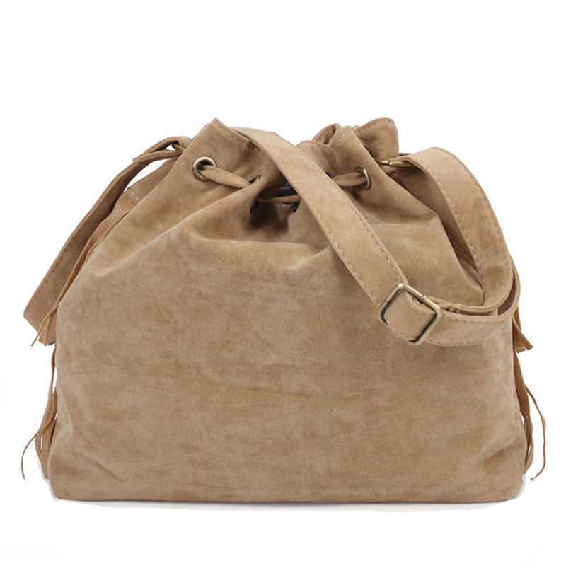 Tassels and Fringes Sling Bag, Tote Bag, Shoulder Bag, Crossbody Bag and Handbag-Handbags-Innovato Design-Khaki-Innovato Design