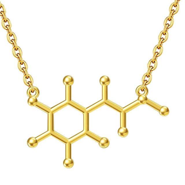 Chemical Formula Structure 925 Sterling Silver Pendant Necklace-Necklaces-Innovato Design-Ethylamine-Innovato Design