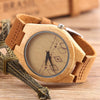 Vintage Hand Made Genuine Bamboo Wooden Watch for Men with Leather Strap-Watches-Innovato Design-Innovato Design