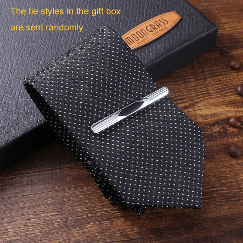 Men Quartz Watch, Belt, Wallet, Cufflinks, and Tie Clip Gift Set-Jewelry Sets-Innovato Design-Innovato Design